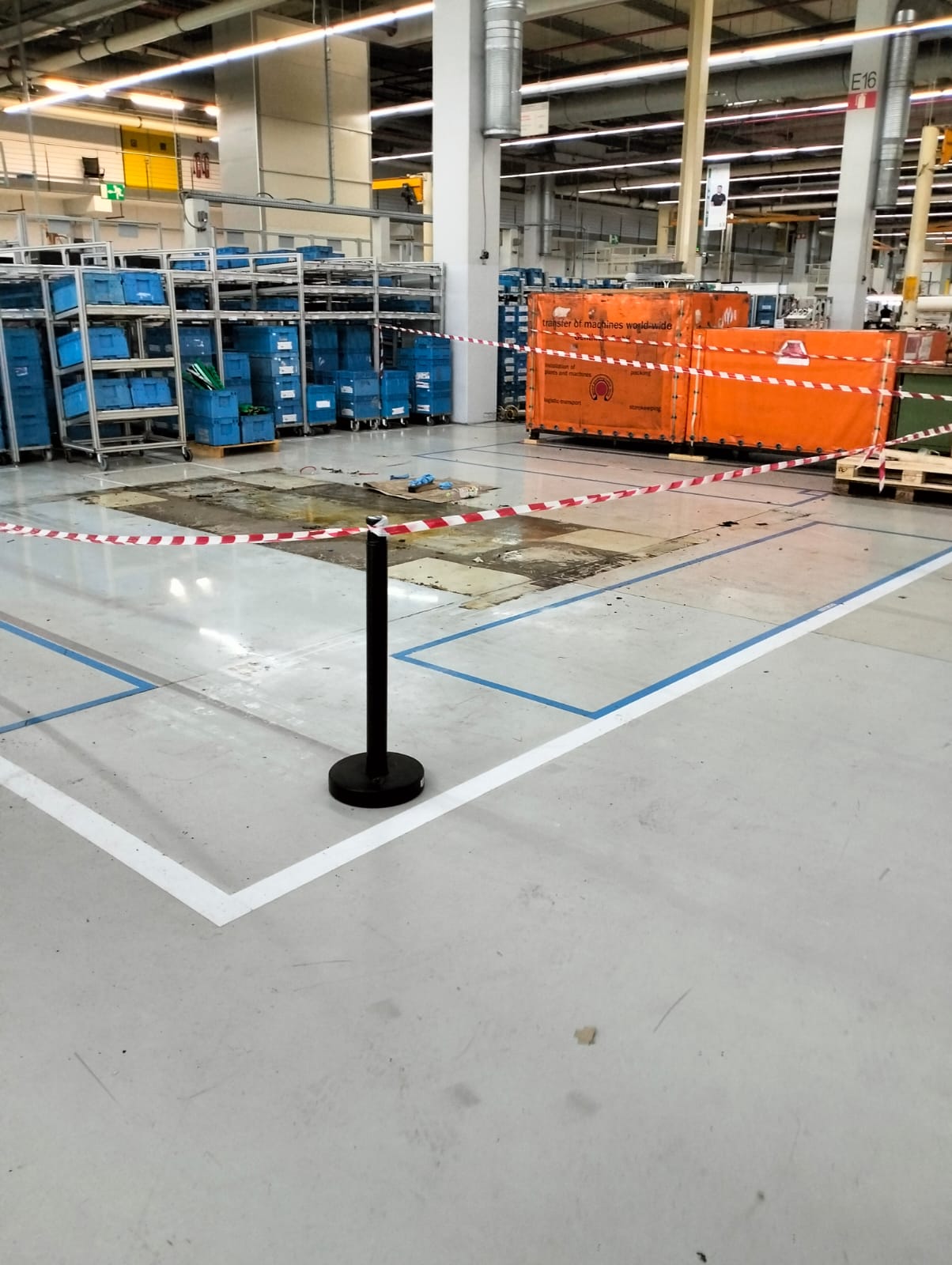 Verlagerung von Industriemaschinen