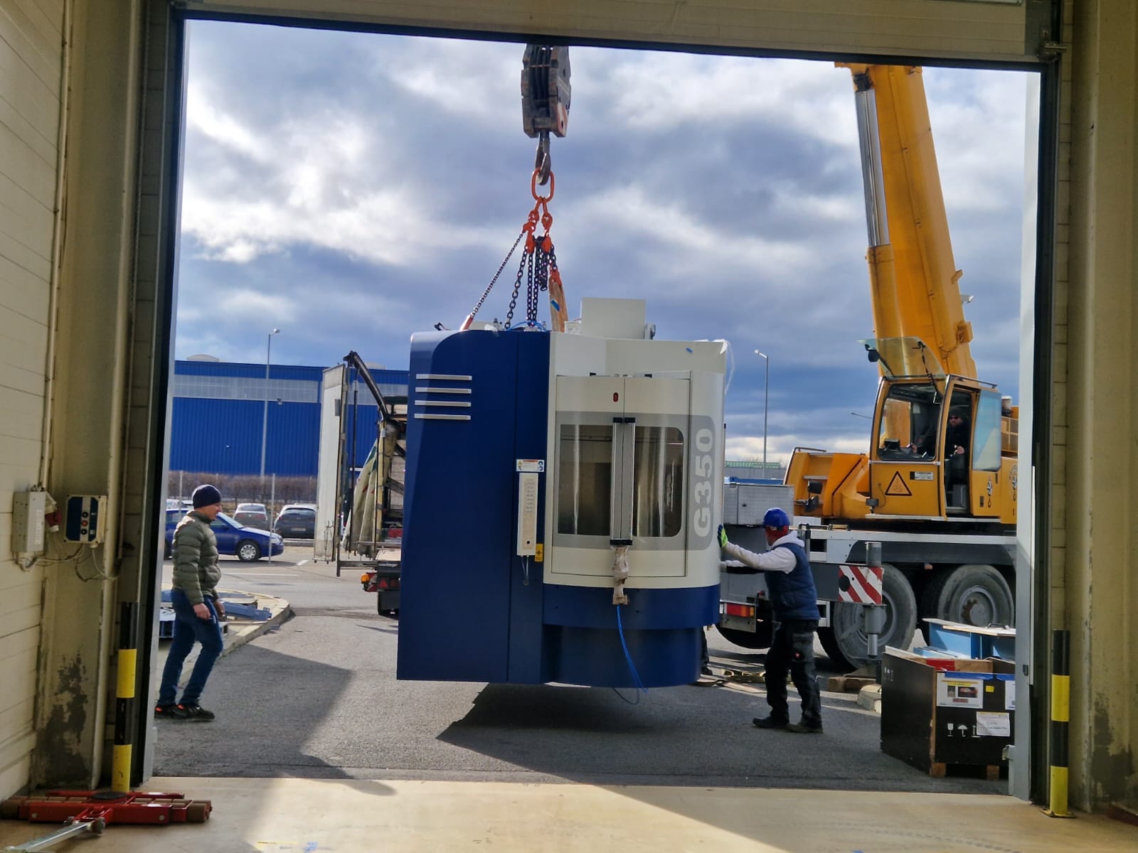 Verlagerung von Industriemaschinen