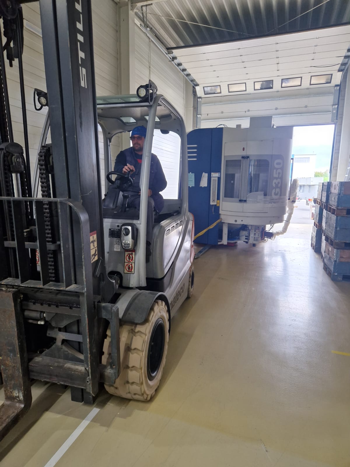 Verlagerung von Industriemaschinen