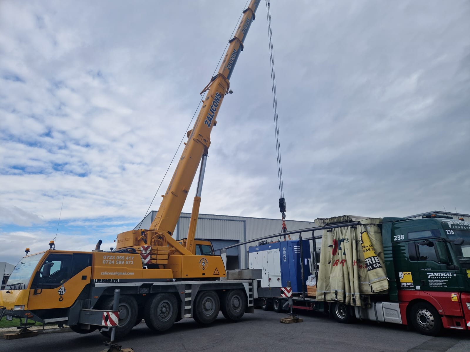 Verlagerung von Industriemaschinen