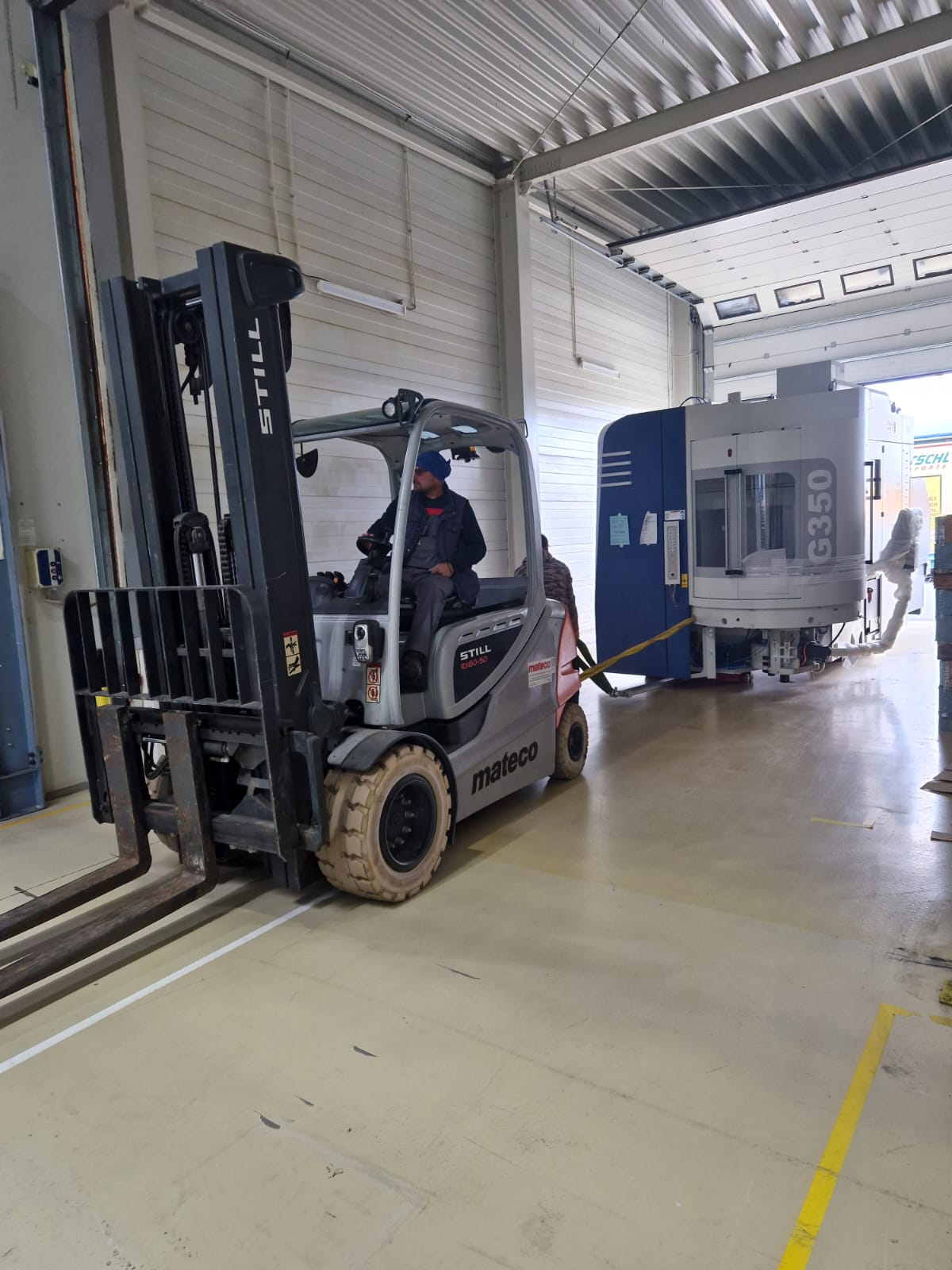 Verlagerung von Industriemaschinen