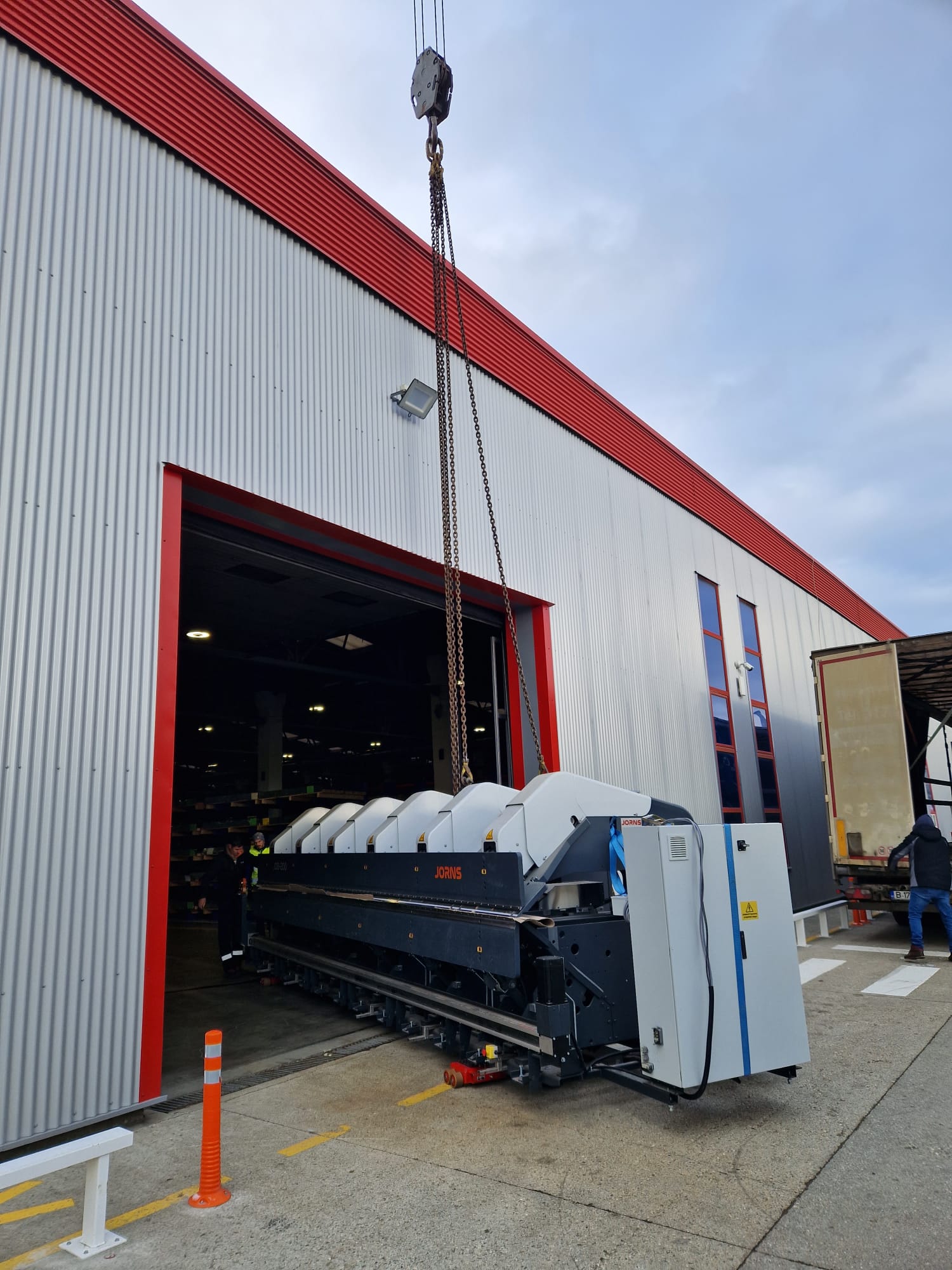 Verlagerung von Industriemaschinen